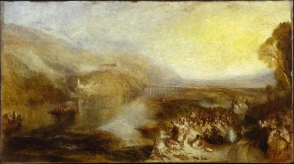The Opening of the Wallhalla, 1842 (1843) by J. M. W. Turner — original painting reproduced as a hand-painted oil on canvas
