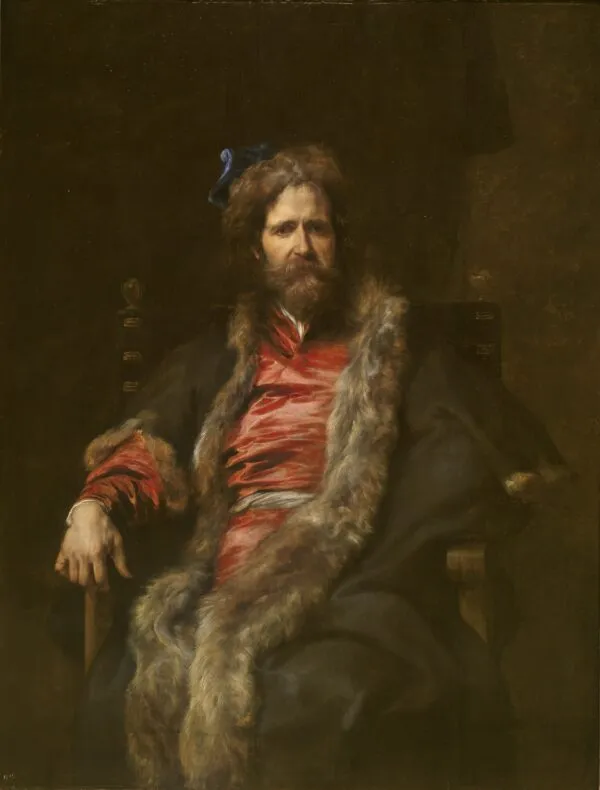 The Painter Martin Ryckaert (1631) by Anthony van Dyck — original painting reproduced as a hand-painted oil on canvas
