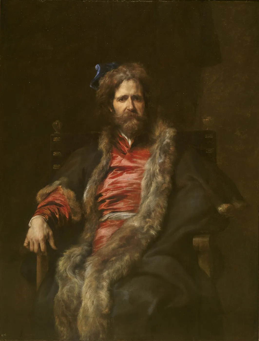 The Painter Martin Ryckaert (1631) by Anthony van Dyck — original painting reproduced as a hand-painted oil on canvas