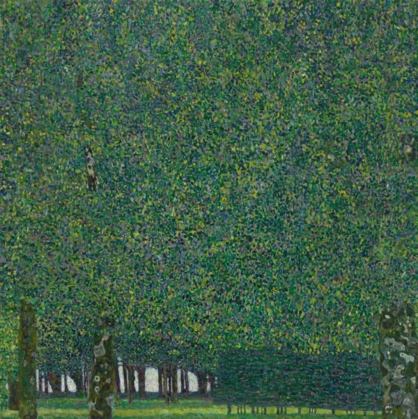 The Park (1909) by Gustav Klimt — original painting reproduced as a hand-painted oil on canvas