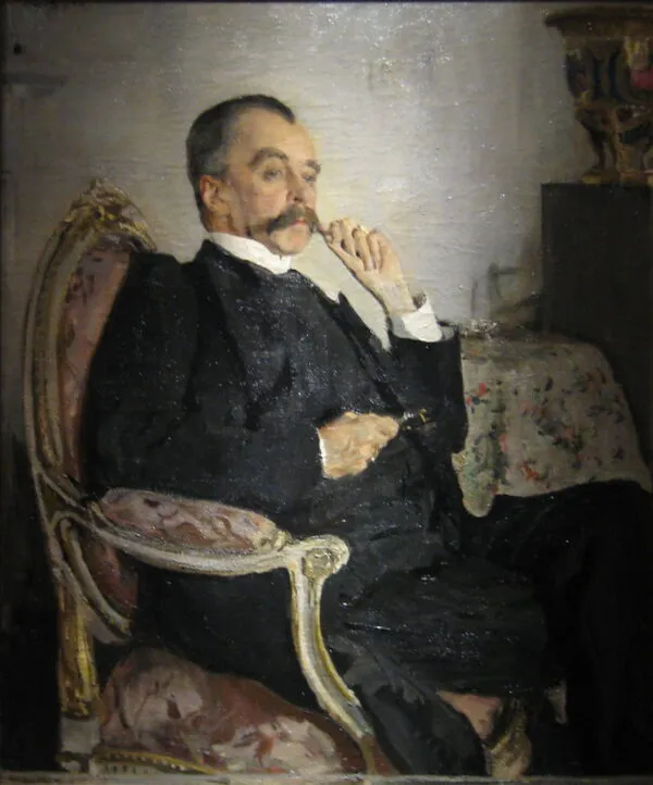 The Prince Vladimir Mikhailovich Golitsyn (1906) by Valentin Serov — original painting reproduced as a hand-painted oil on canvas