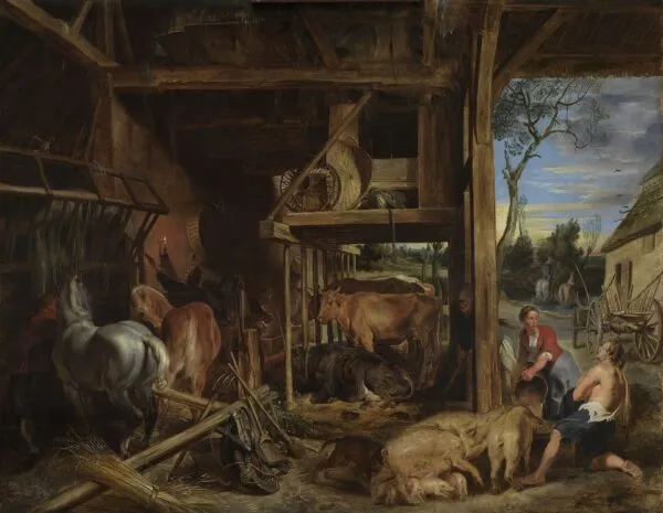 The Prodigal Son (1618) by Peter Paul Rubens — original painting reproduced as a hand-painted oil on canvas