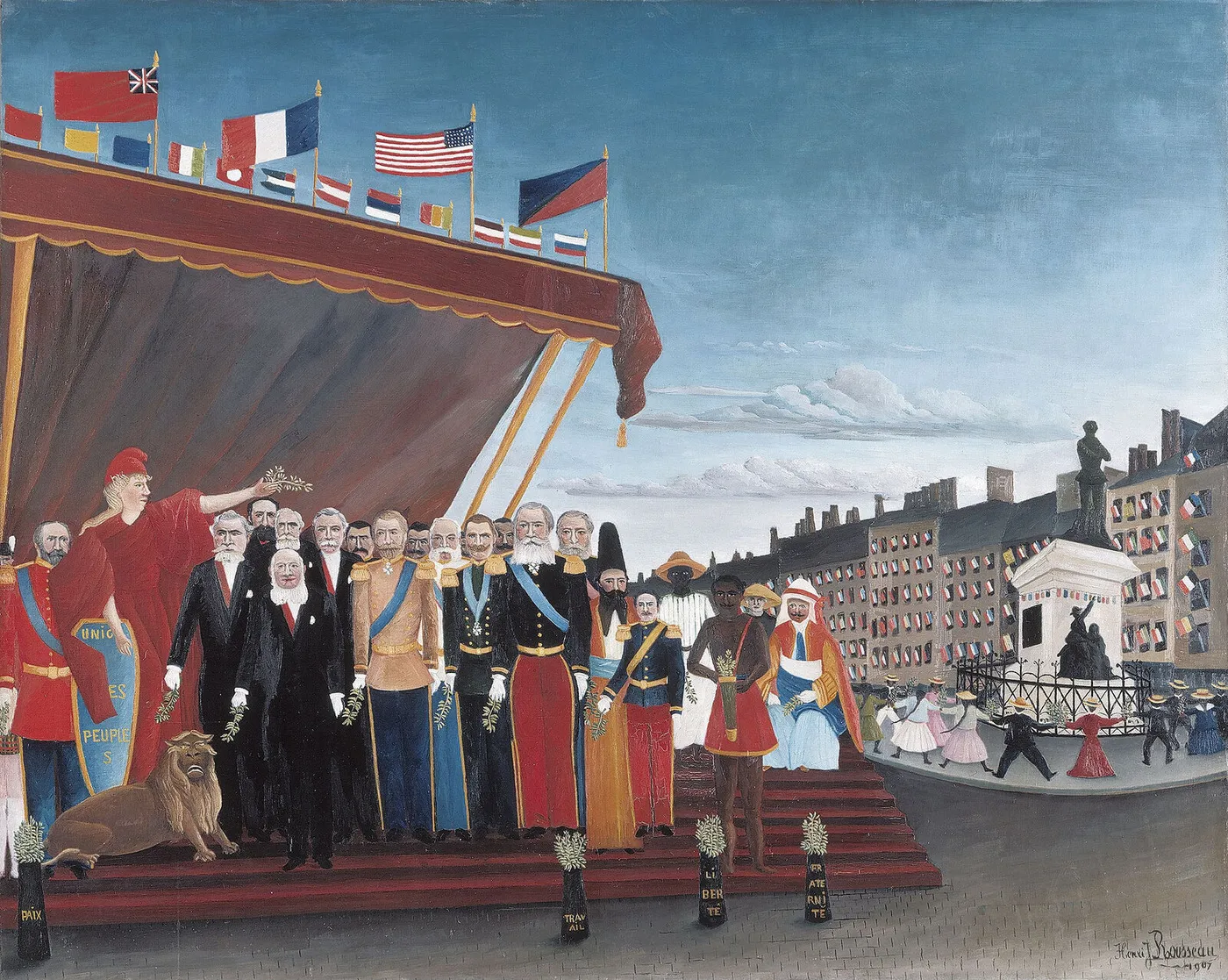 The Representatives of Foreign Powers Coming to Greet the Republic as a Sign of Peace — Henri Rousseau