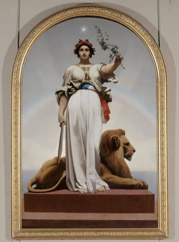 The Republic (1848) by Jean-Léon Gérôme — original painting reproduced as a hand-painted oil on canvas