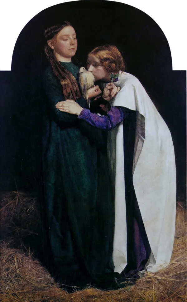 The Return of the Dove to the Ark (1851) by John Everett Millais — original painting reproduced as a hand-painted oil on canvas