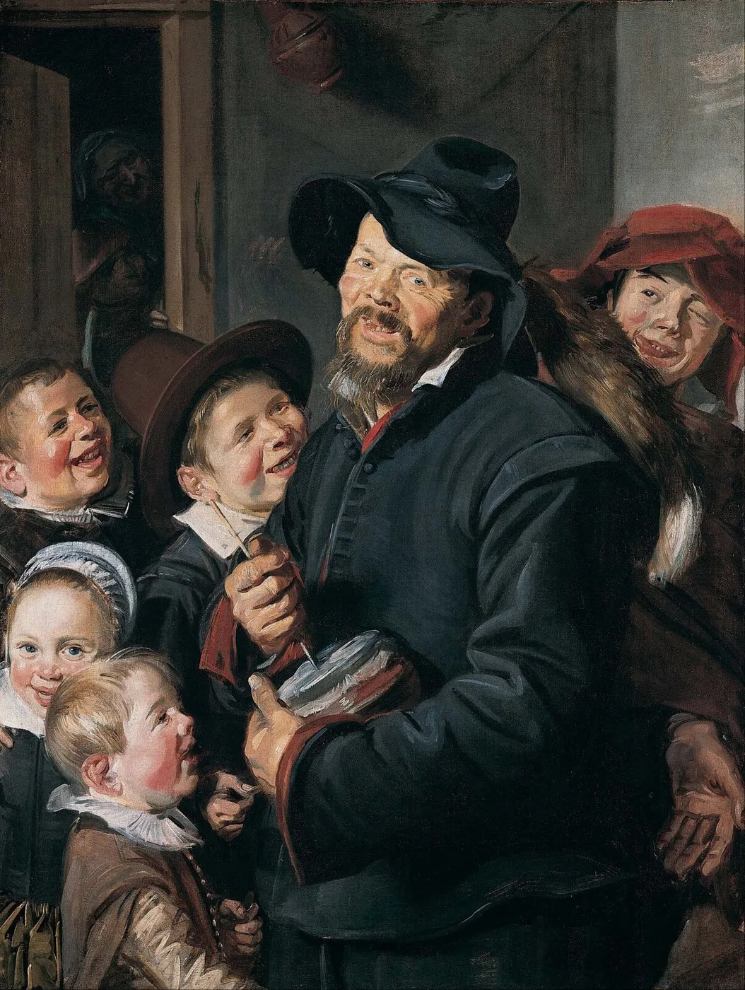 The Rommelpot player — Frans Hals