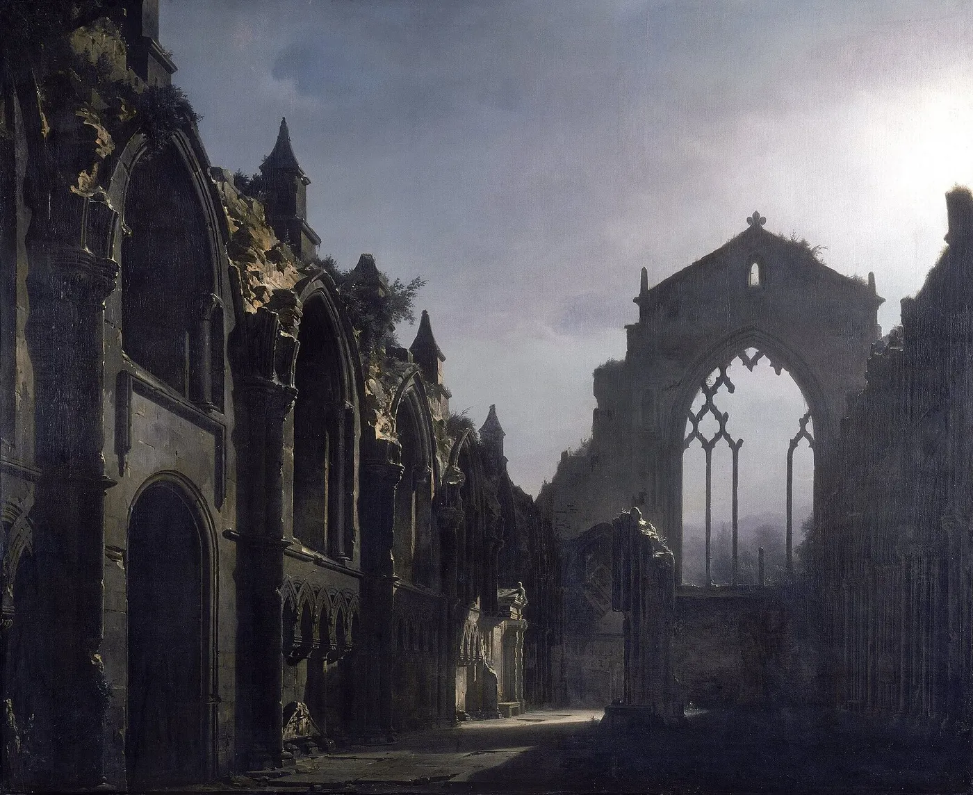 The Ruins of Holyrood Chapel — Louis Daguerre