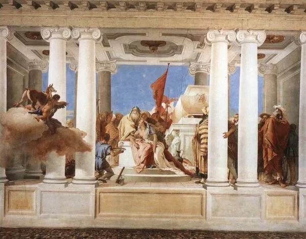 The Sacrifice of Iphigenia (1757) by Giovanni Battista Tiepolo — original painting reproduced as a hand-painted oil on canvas