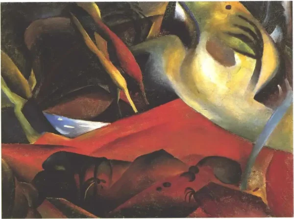 The Storm (1911) by August Macke — original painting reproduced as a hand-painted oil on canvas
