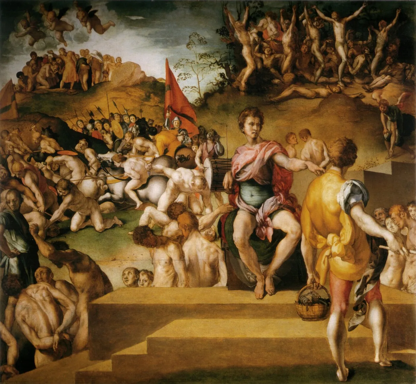The Ten Thousand Martyrs (1529) by Pontormo — original painting reproduced as a hand-painted oil on canvas