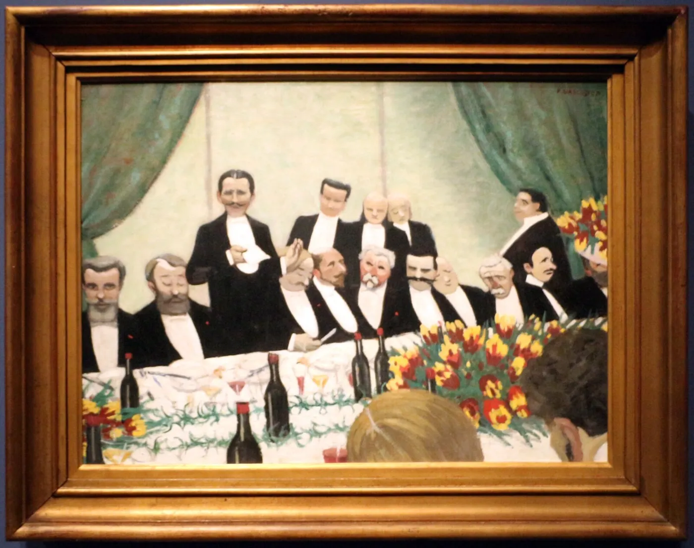 The toast (1902) by Félix Vallotton — original painting reproduced as a hand-painted oil on canvas