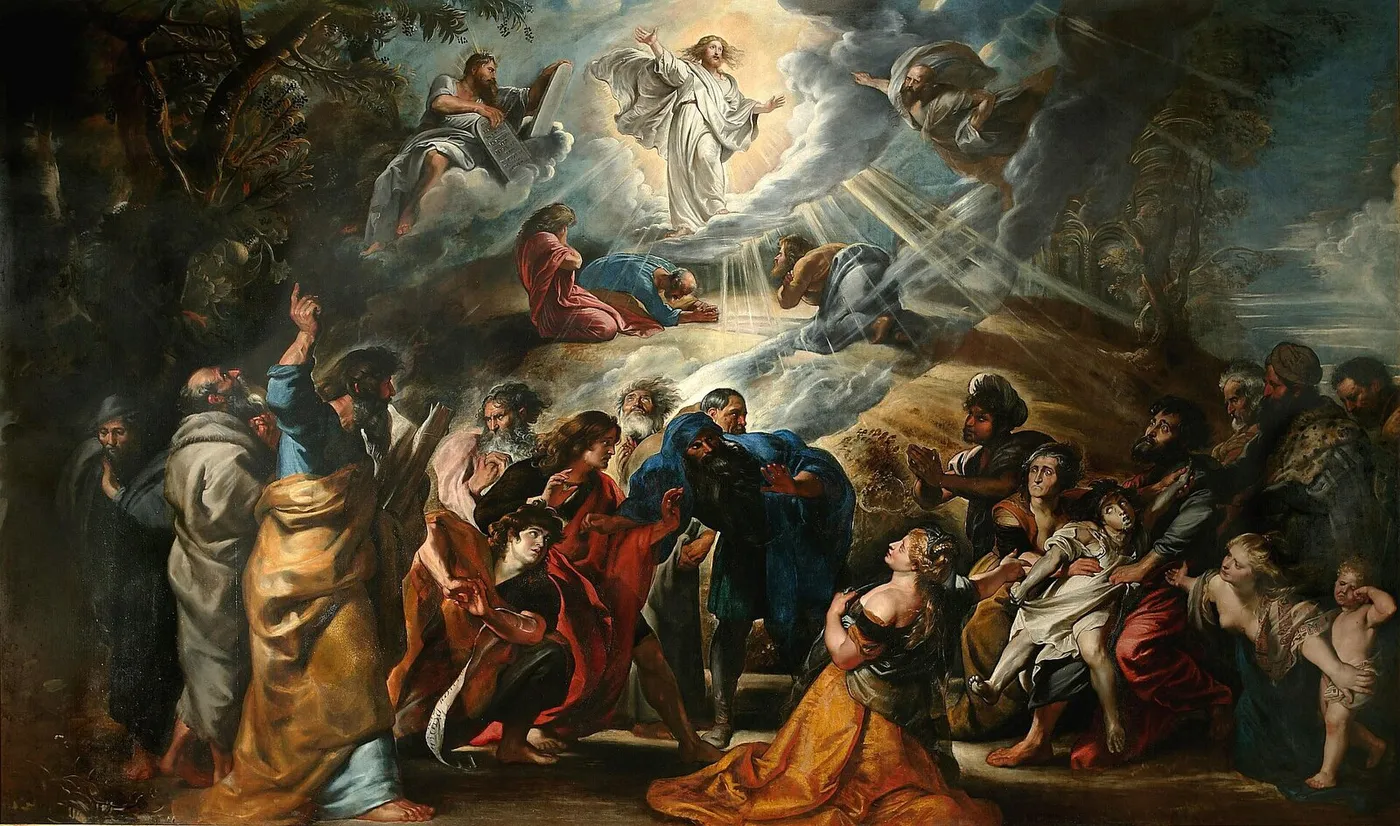 The Transfiguration (1605) by Peter Paul Rubens — original painting reproduced as a hand-painted oil on canvas