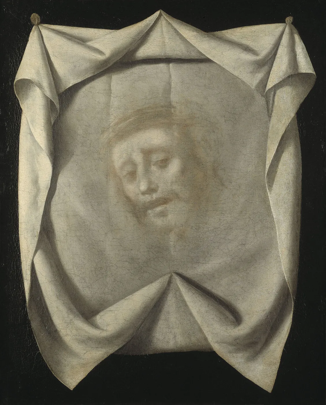 The Veil of Saint Veronica, The Holy Face (1635) by Francisco de Zurbarán — original painting reproduced as a hand-painted oil on canvas