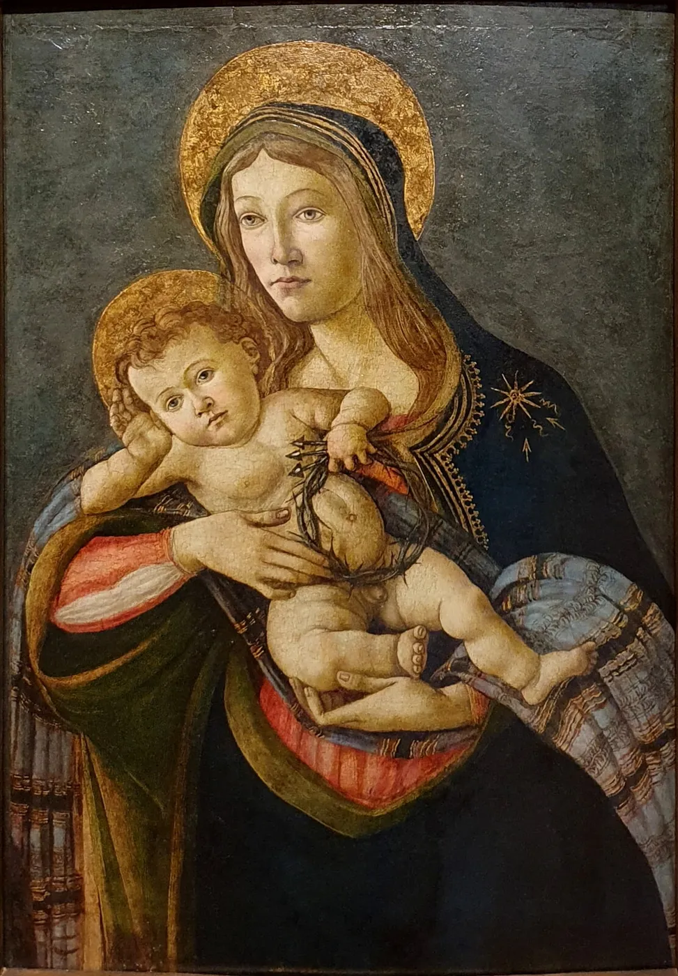 The Virgin and the Child with the Crown of Thorns and Three Nails — Sandro Botticelli