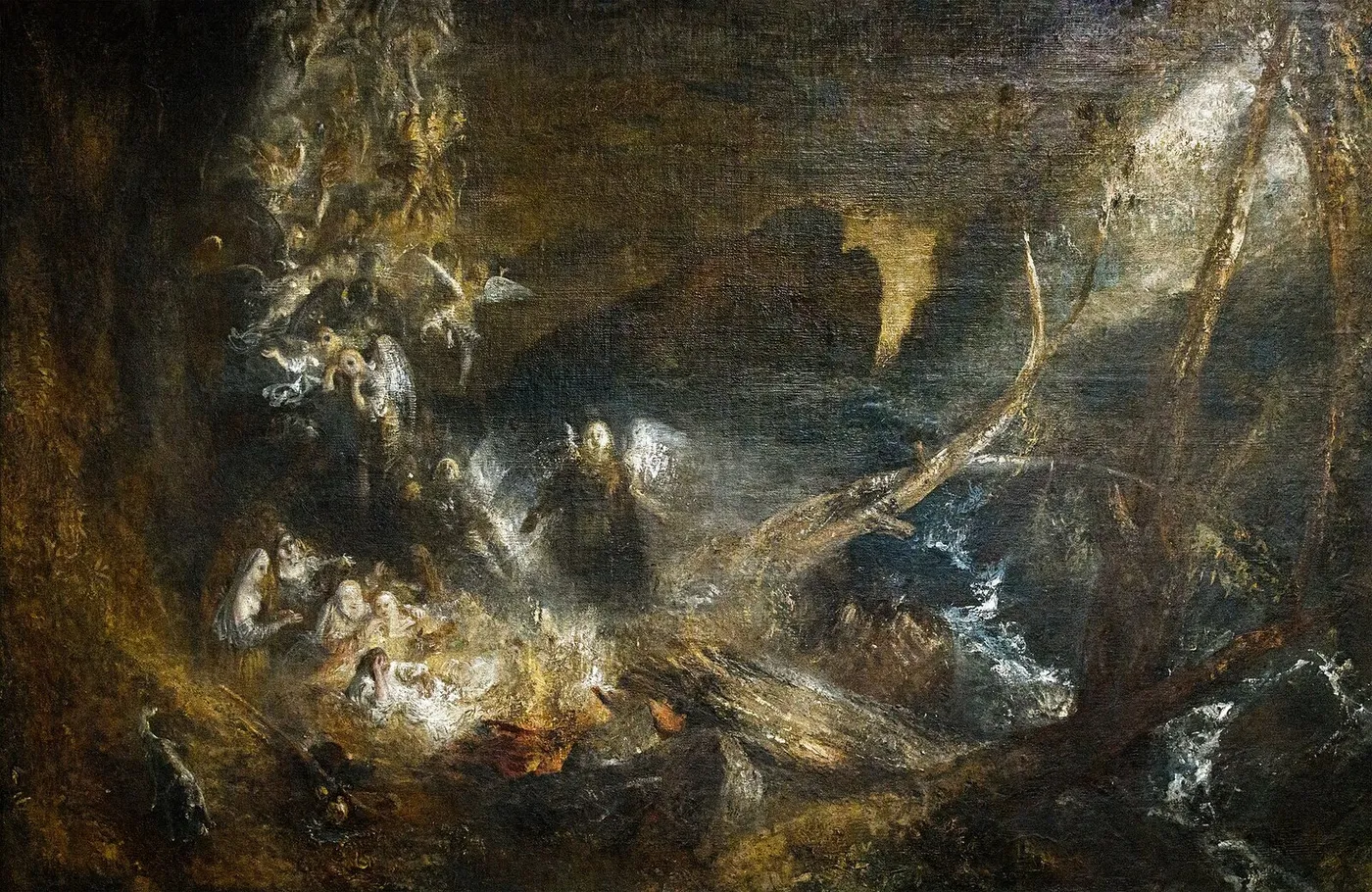 The Vision of Jacob’s Ladder (?) (1830) by J. M. W. Turner — original painting reproduced as a hand-painted oil on canvas