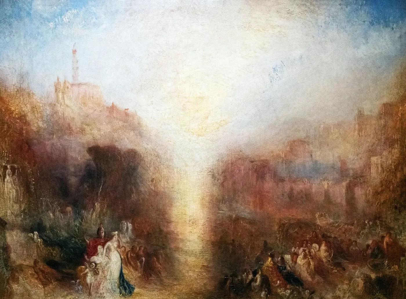 The Visit to the Tomb (1850) by J. M. W. Turner — original painting reproduced as a hand-painted oil on canvas
