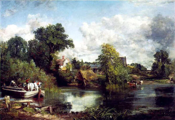 The White Horse (1819) by John Constable — original painting reproduced as a hand-painted oil on canvas