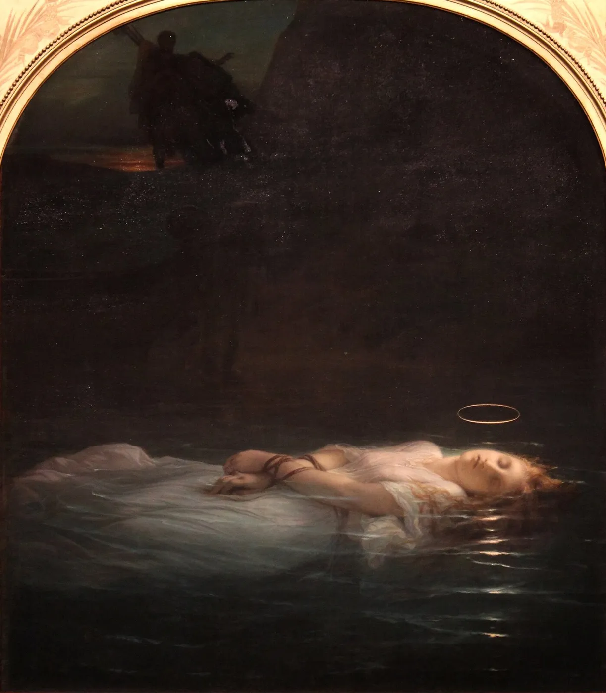 The Young Martyr (1855) by Paul Delaroche — original painting reproduced as a hand-painted oil on canvas