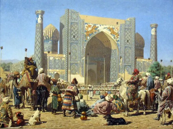 They are triumphant (1872) by Vasily Vereshchagin — original painting reproduced as a hand-painted oil on canvas