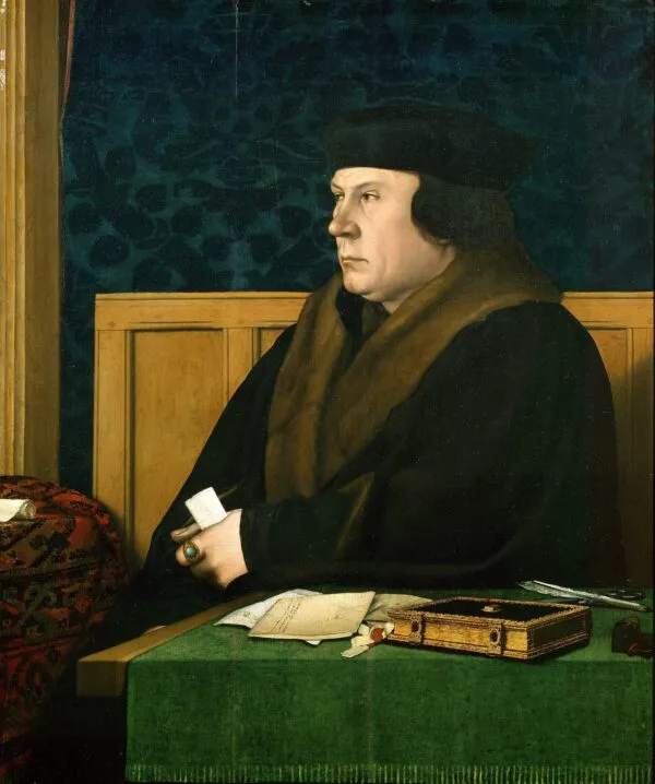 Thomas Cromwell (1532) by Hans Holbein the Younger — original painting reproduced as a hand-painted oil on canvas