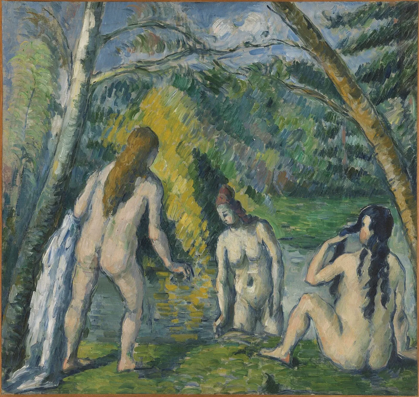 Three Bathers — Paul Cézanne