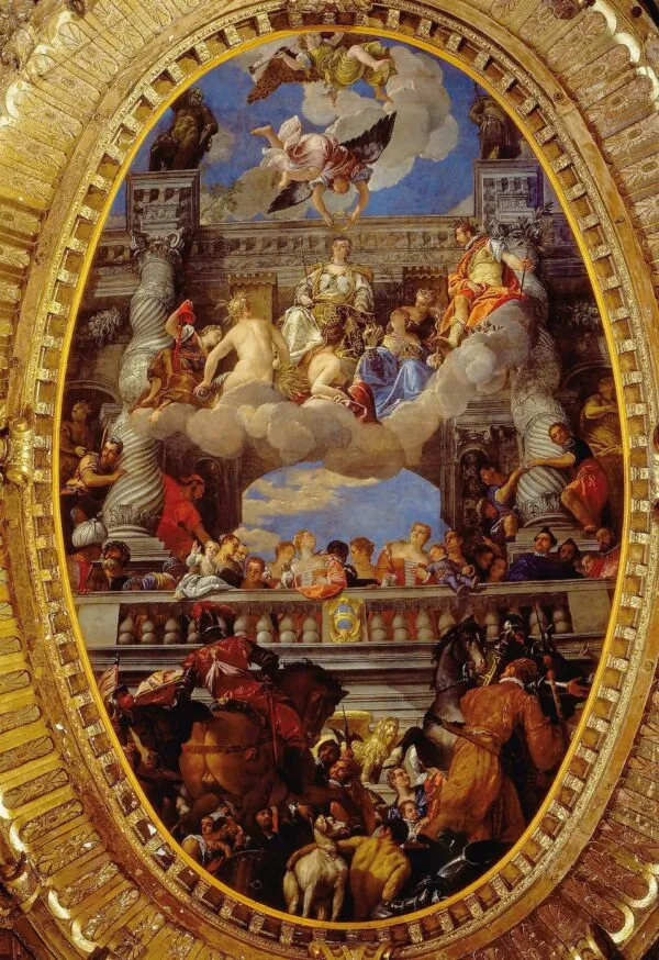 Triumph of Venice (1585) by Paolo Veronese — original painting reproduced as a hand-painted oil on canvas