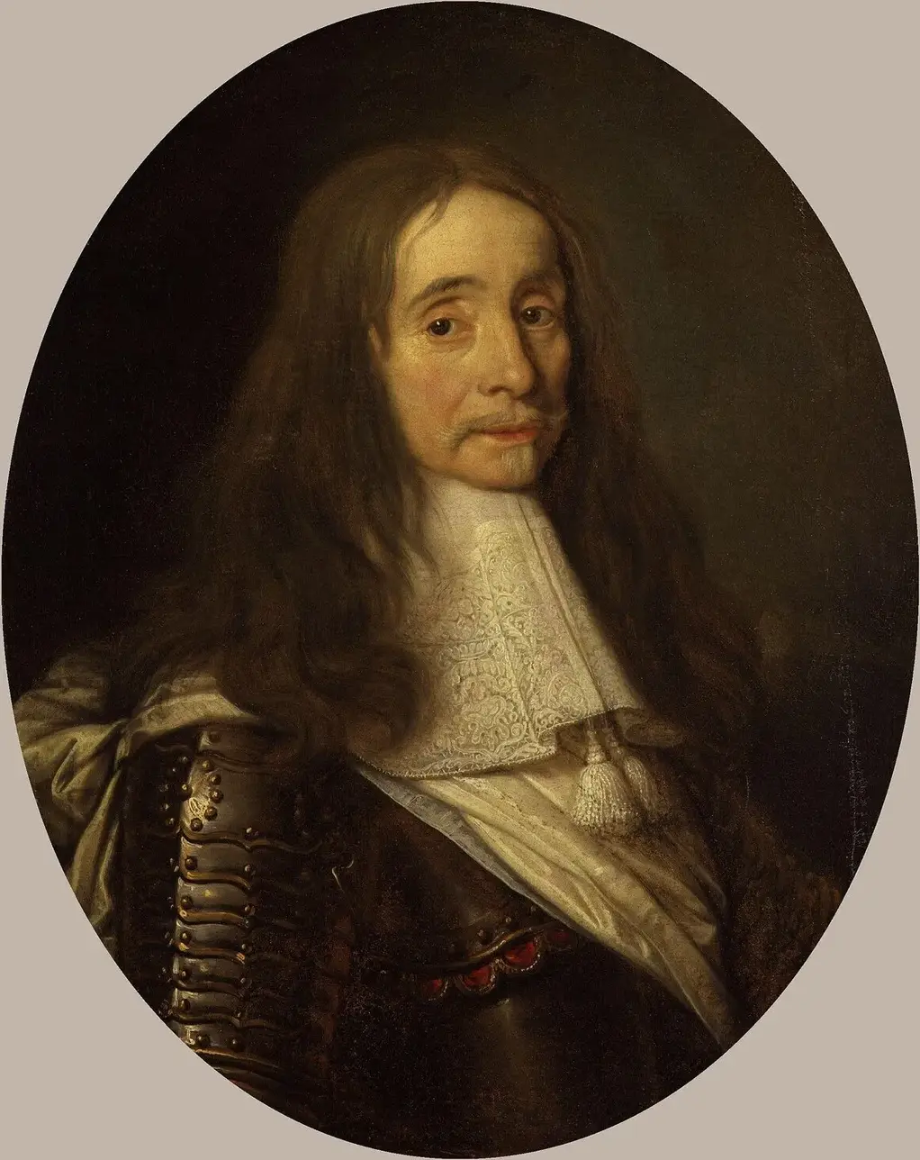 Unknown man, formerly known as Montague Bertie, 2nd Earl of Lindsey (1660) by Philippe de Champaigne — original painting reproduced as a hand-painted oil on canvas