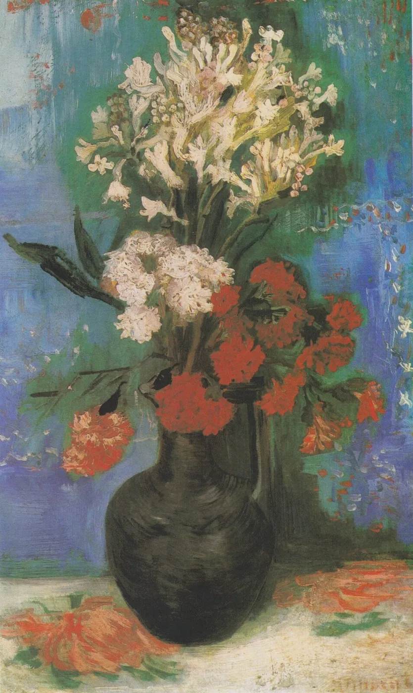 Vase with Carnations and Other Flowers — Vincent van Gogh