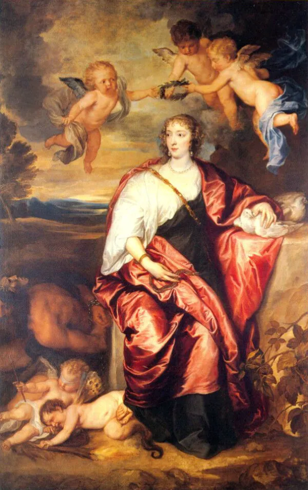 Venetia, Lady Digby as Prudence (1633) by Anthony van Dyck — original painting reproduced as a hand-painted oil on canvas