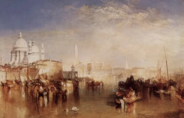 Venice from the Giudecca (1840) by J. M. W. Turner — original painting reproduced as a hand-painted oil on canvas