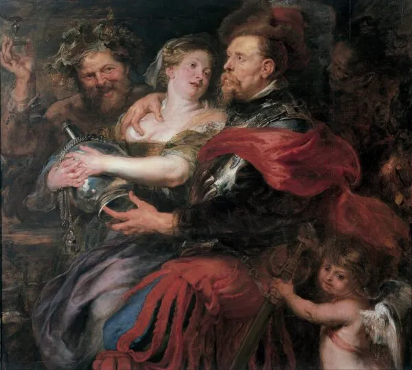 Venus and Mars (1632) by Peter Paul Rubens — original painting reproduced as a hand-painted oil on canvas