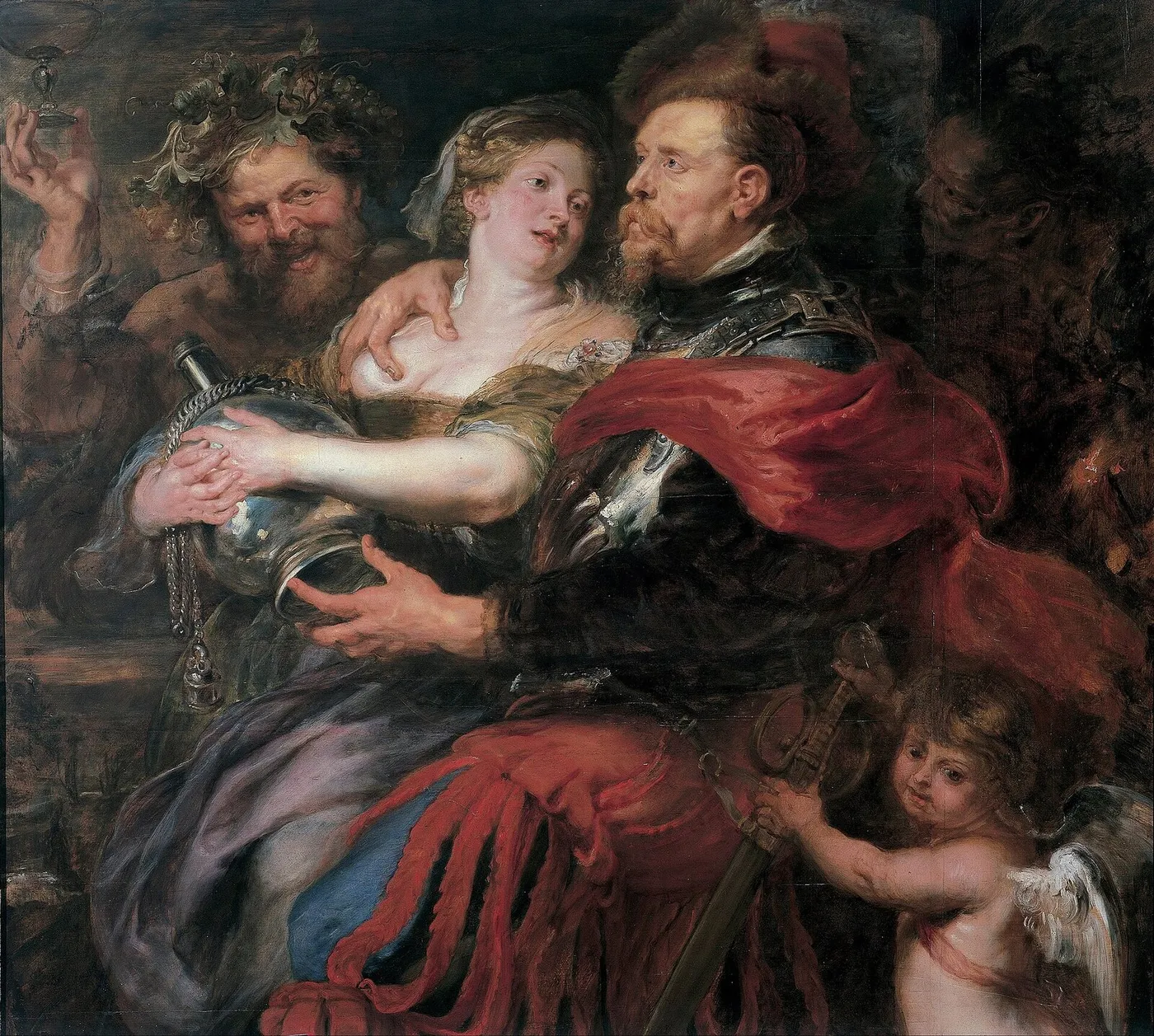 Venus and Mars (1632) by Peter Paul Rubens — original painting reproduced as a hand-painted oil on canvas
