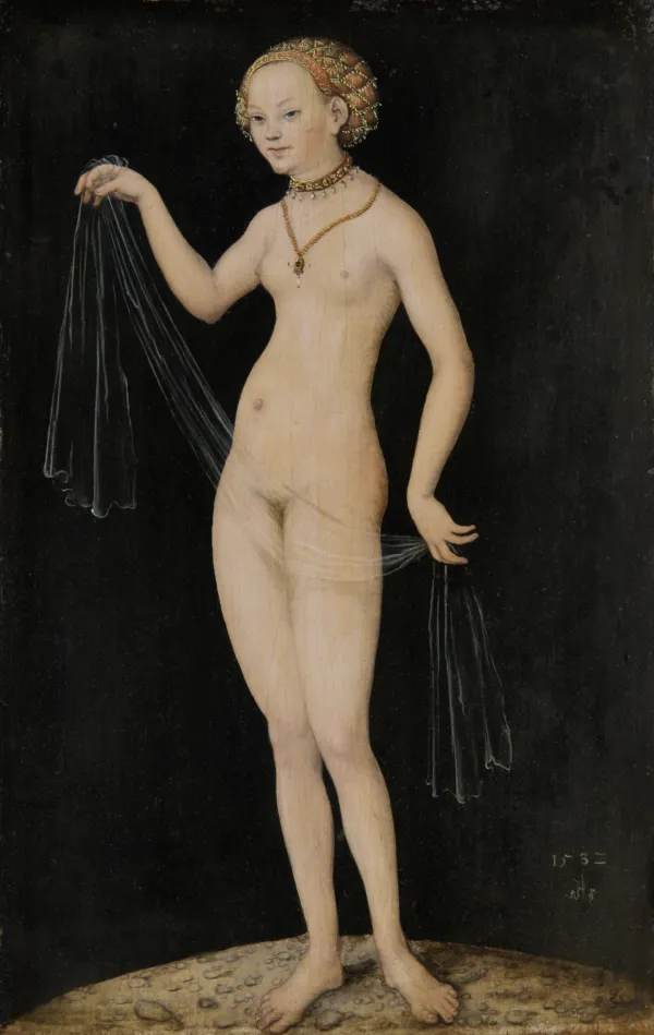 Venus (1532) by Lucas Cranach the Elder — original painting reproduced as a hand-painted oil on canvas