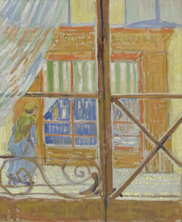 View of a Butcher's Shop (1888) by Vincent van Gogh — original painting reproduced as a hand-painted oil on canvas