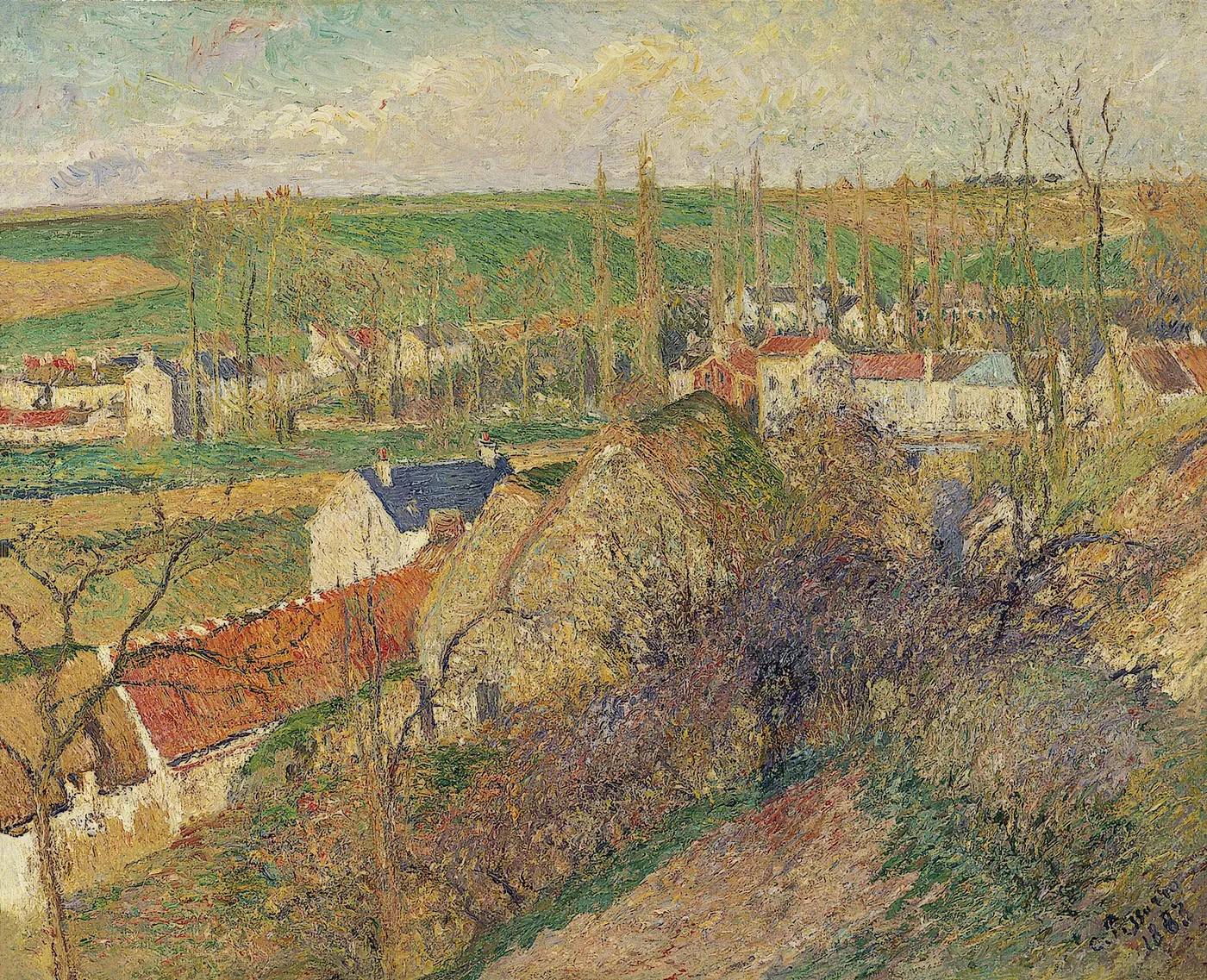 View of the village of Osny — Camille Pissarro