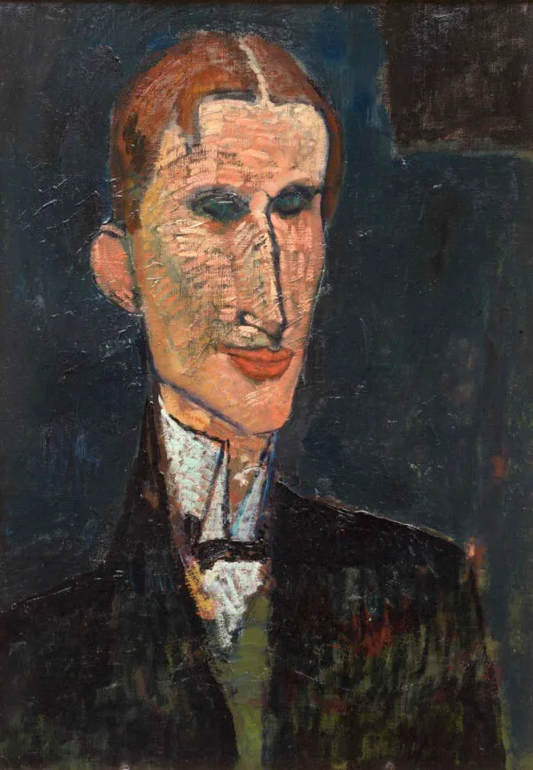 Viking Eggeling (1916) by Amedeo Modigliani — original painting reproduced as a hand-painted oil on canvas