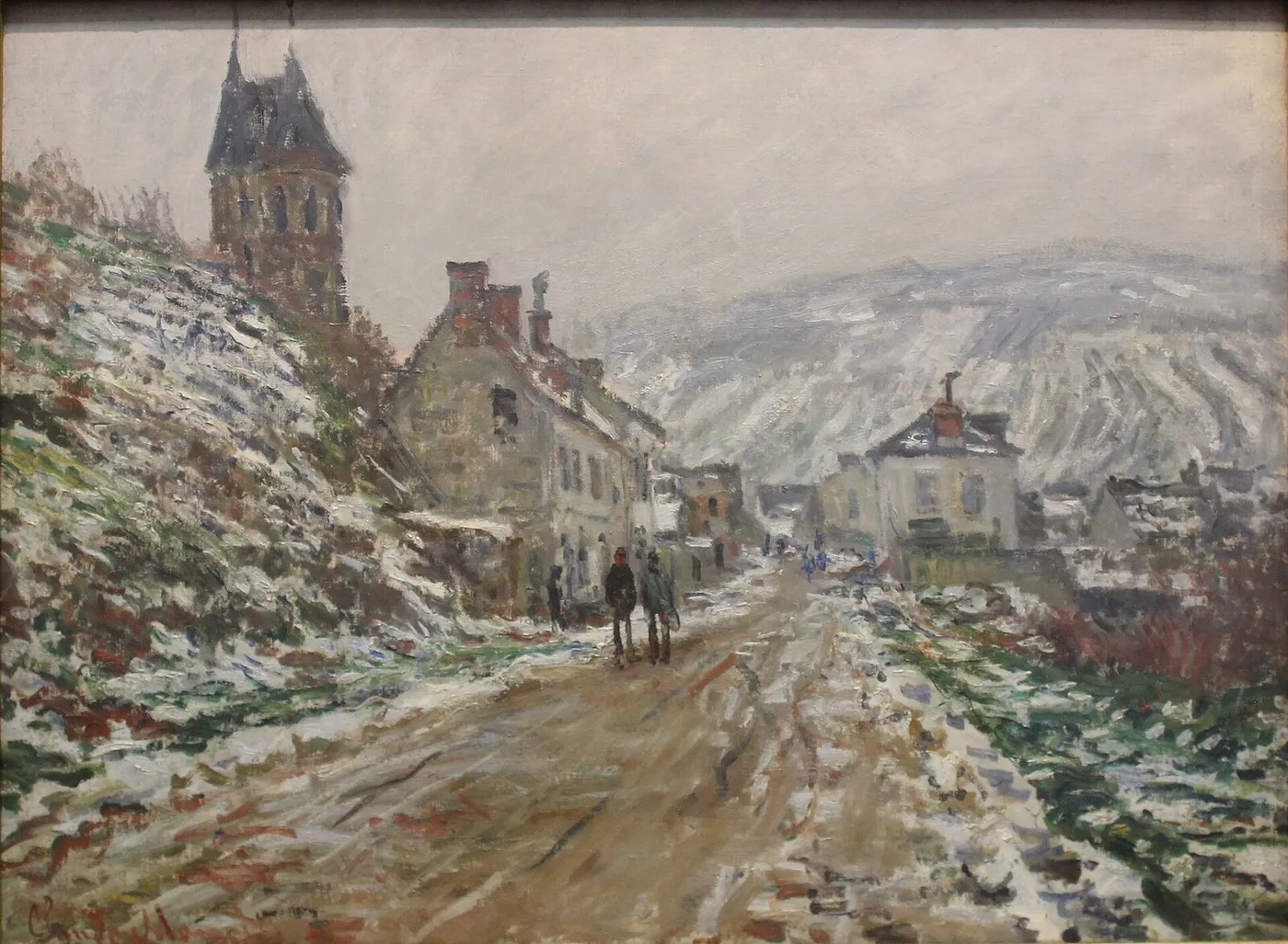 Village Street, Vétheuil. — Claude Monet