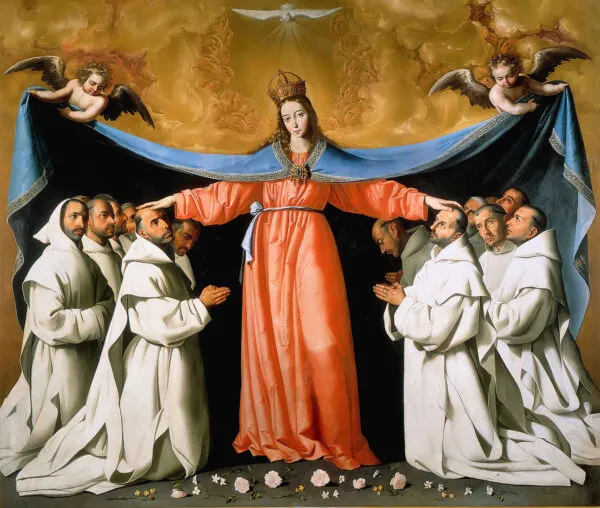 Virgen de las Cuevas (1650) by Francisco de Zurbarán — original painting reproduced as a hand-painted oil on canvas