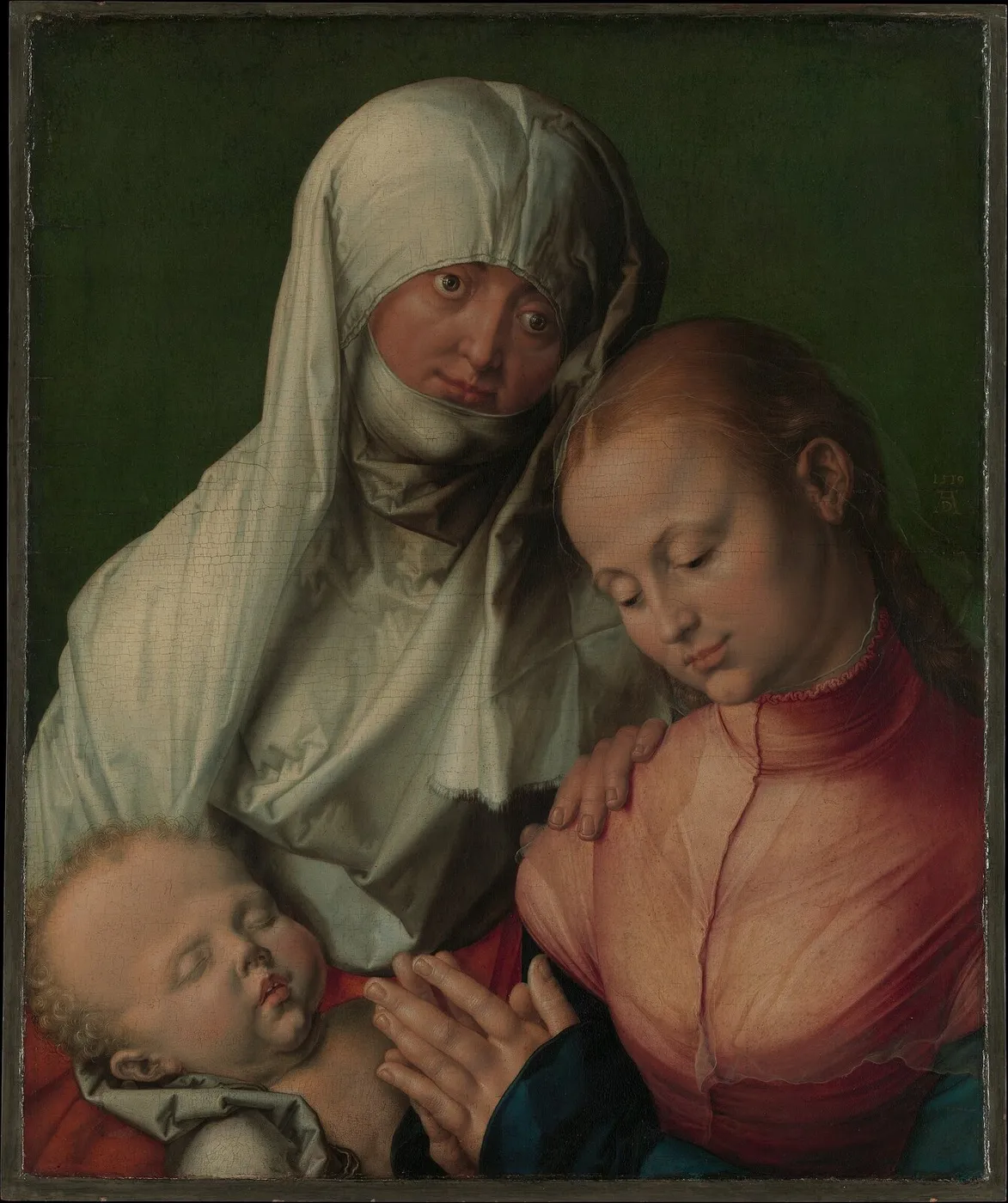 Virgin and Child with Saint Anne (1519) by Albrecht Dürer — original painting reproduced as a hand-painted oil on canvas