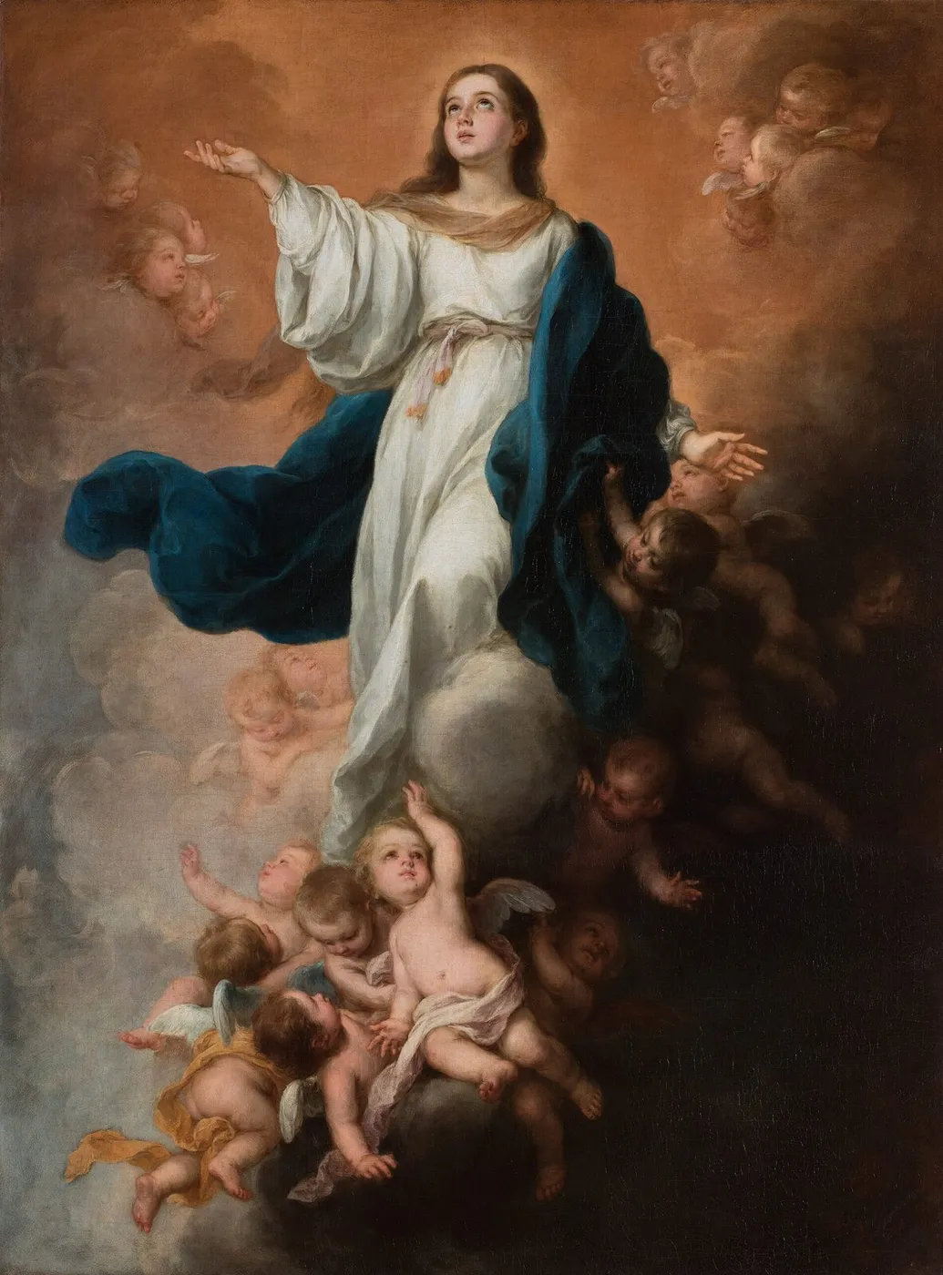 Walpole Immaculate Conception (1680) by Bartolomé Esteban Murillo — original painting reproduced as a hand-painted oil on canvas