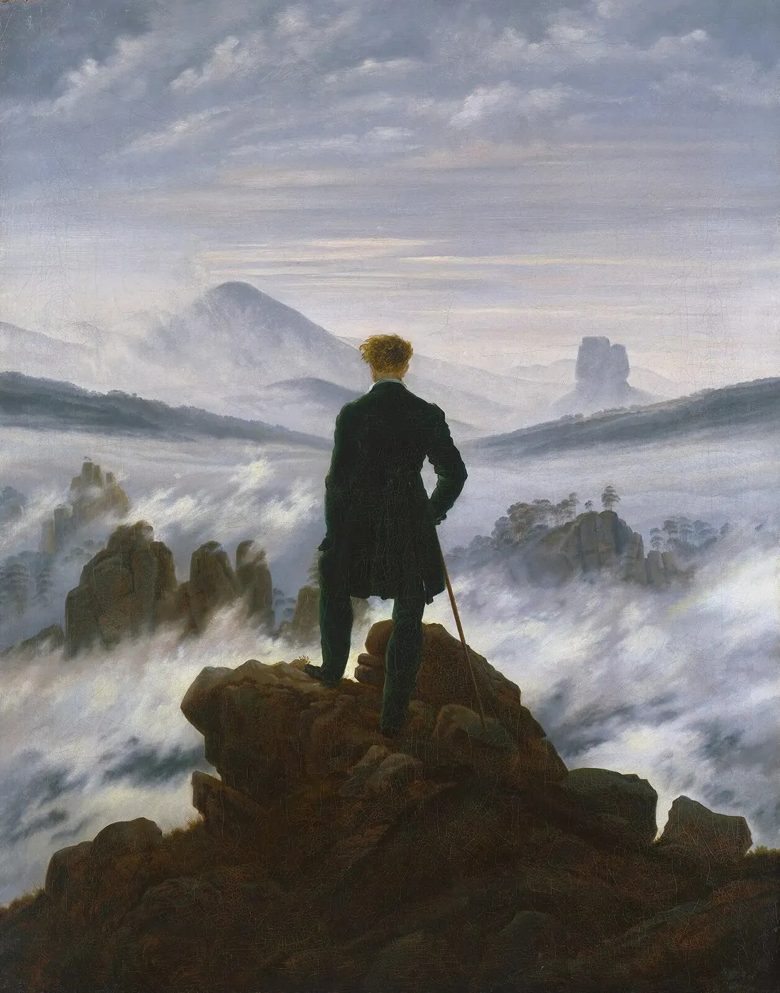 Wanderer above the Sea of Fog — Caspar David Friedrich
