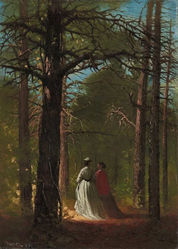 Waverly Oaks (1864) by Winslow Homer — original painting reproduced as a hand-painted oil on canvas