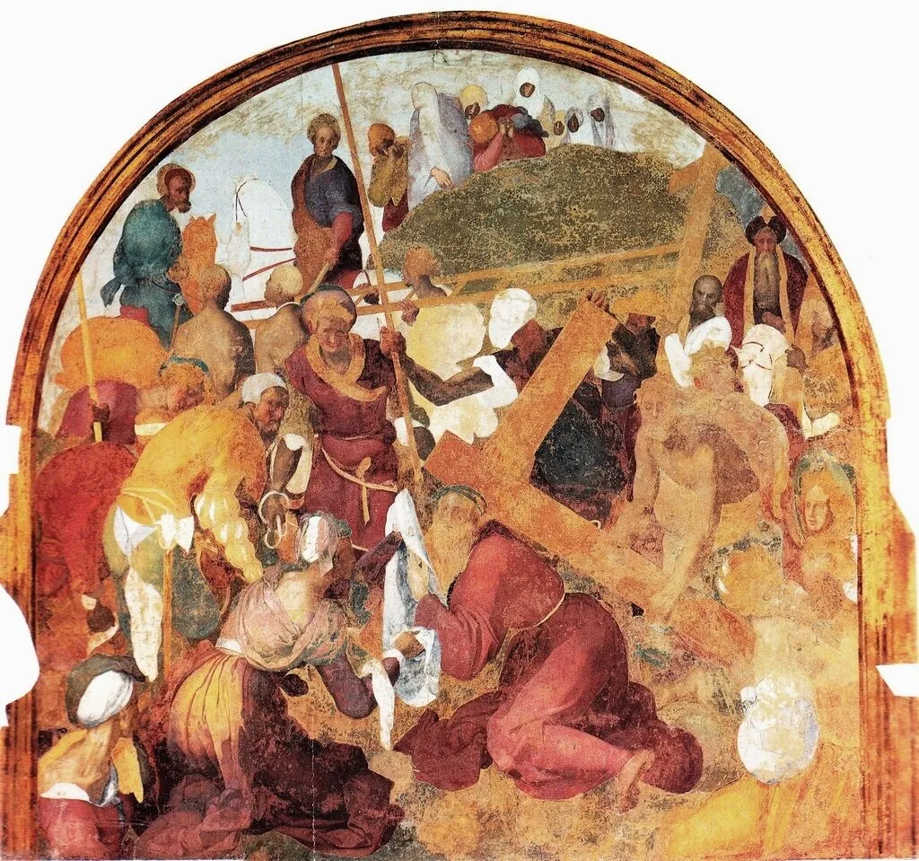 Way of the Cross (1523) by Pontormo — original painting reproduced as a hand-painted oil on canvas