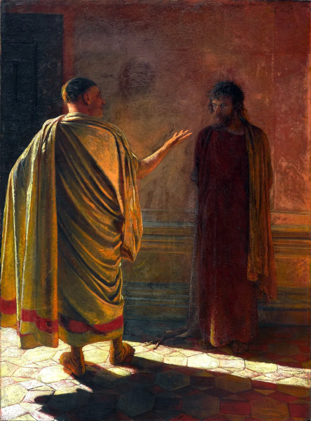 "What is truth?" Christ and Pilate — Nikolai Ge