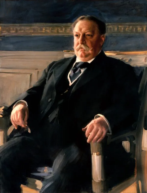 William Howard Taft (1911) by Anders Zorn — original painting reproduced as a hand-painted oil on canvas