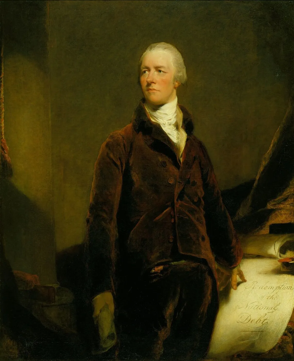 William Pitt (1759-1806) (1807) by Thomas Lawrence — original painting reproduced as a hand-painted oil on canvas