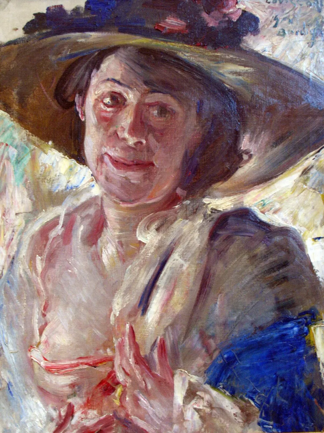Woman with Rose-Trimmed Hat — Lovis Corinth