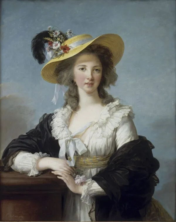 Yolande-Martine-Gabrielle de Polastron, Duchess de Polignac (1782) by Élisabeth Louise Vigée Le Brun — original painting reproduced as a hand-painted oil on canvas
