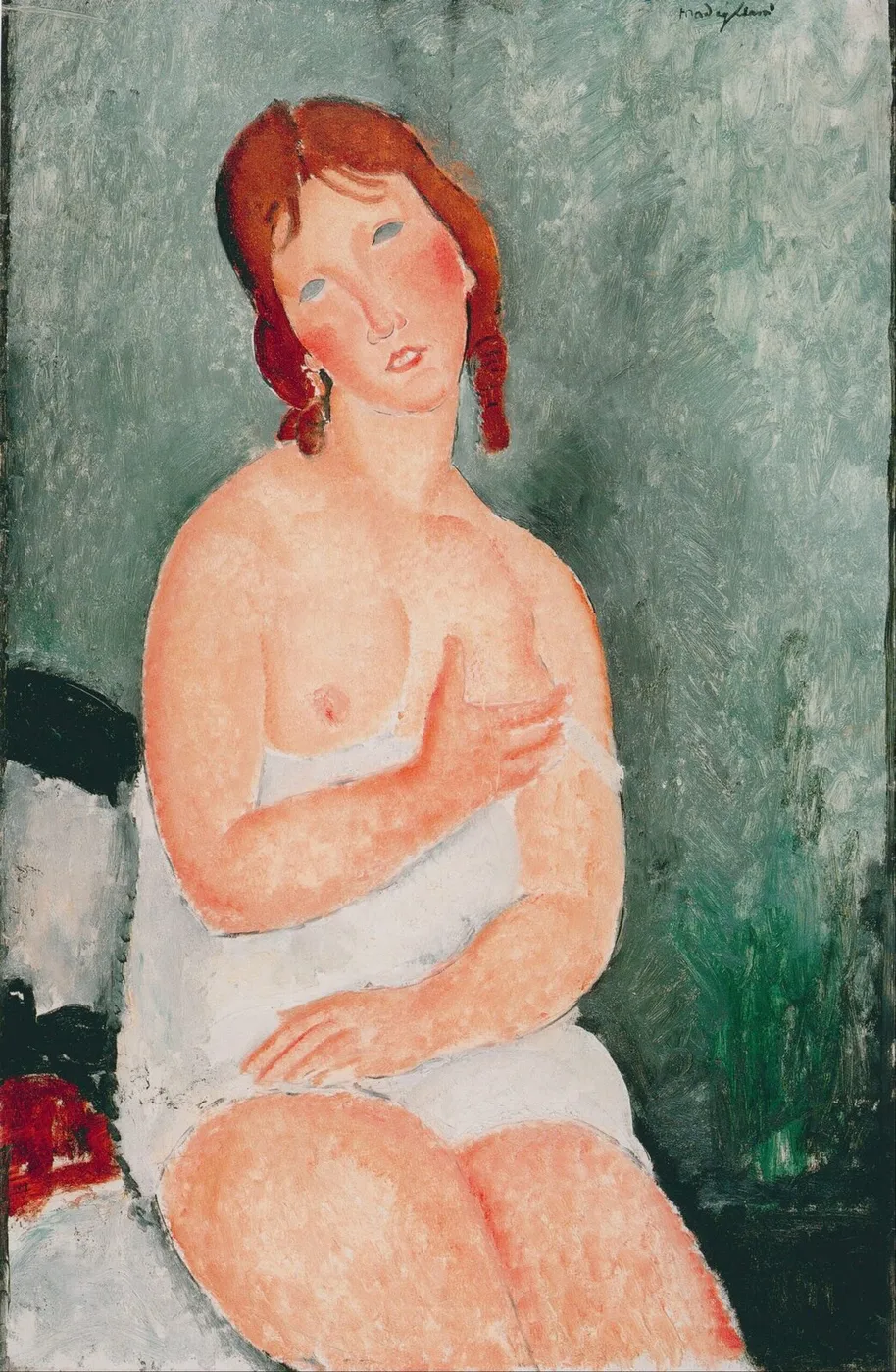 Young Woman in a Shirt — Amedeo Modigliani