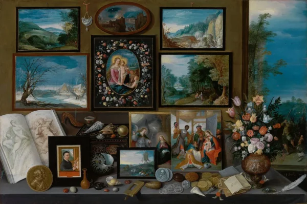A Collection (1619) by Frans Francken the Younger — original painting reproduced as a hand-painted oil on canvas